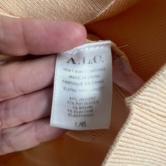 A.L.C. Peters II Apricot Long Dolman Sleeve Cardigan Sweater Size Large - Picture 14 of 15